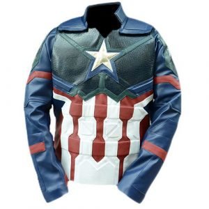Captain America Avengers Endgame Faux Leather Jacket