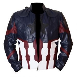 Captain America Infinity Wars Genuine Real Leather Jacket