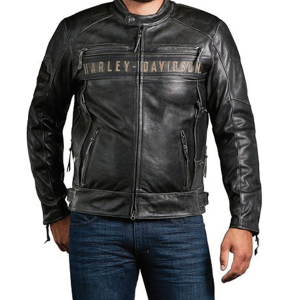 Harley Davidson Men's Passing Link Triple Vent Leather Jacket