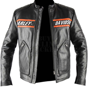 Harley Davidson Bill Goldberg Leather Biker Jacket