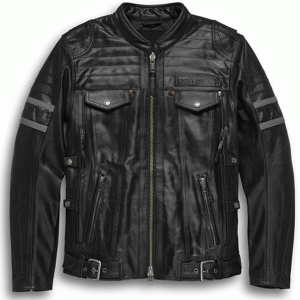 Harley Davidson Men's H-D® Triple Vent System™ Wick Twister Leather Jacket