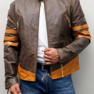 X-men Wolverine Special Edition Genuine Cowhide Vintage Distress Leather Jacket