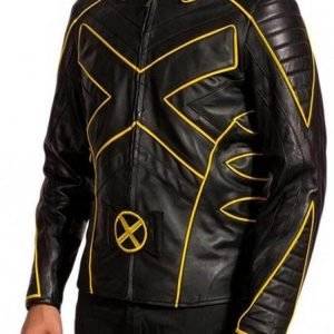 X-men the last stand wolverine black leather jacket