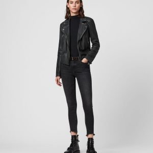 Cargo Leather Biker Jacket