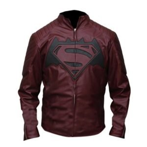 Batman Vs Superman Dawn Of Justice Maroon Leather Jacket