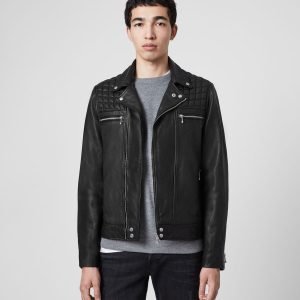 Ronver leather biker jacket