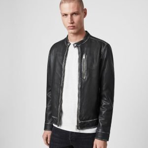 CABLE LEATHER JACKET