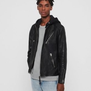 Harwood leather biker jacket