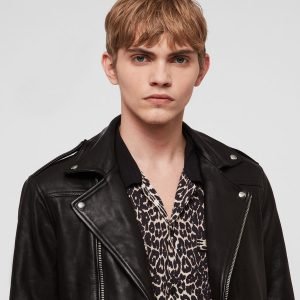 Manor leather biker jacket