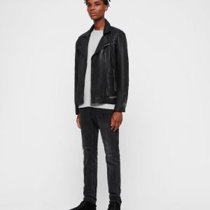 Conroy leather biker jacket