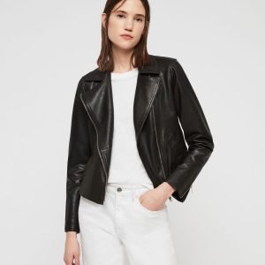 Vela Leather Biker Jacket