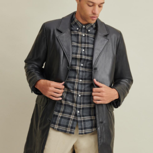 Carter Leather Topper Coat