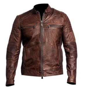 Men's Brown Cafe Racer Jackets In Real Leather