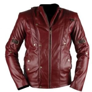 New Real Leather Jacket Guardian of the Galaxy 2 Stylish Adorable Maroon Genuine Quality Jacket