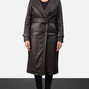 Fixon Hooded Brown Trench Coat