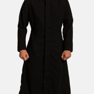 Dane Shadow Black Long Coat