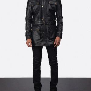 Dolf Black Leather Jacket
