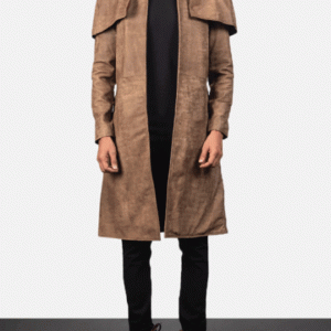 Classic Brown Leather Duster